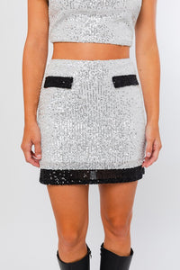 Cinnia Sequins Top & Skirt Set