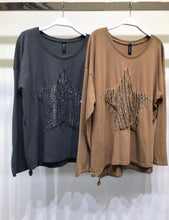 Load image into Gallery viewer, Sequin Star Long Sleeve Top