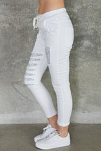 Load image into Gallery viewer, Indiana double sequin stripe knee patched crinkle jogger