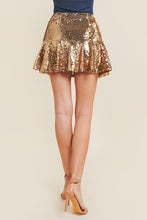 Load image into Gallery viewer, Sequin Flare Skirt