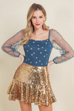 Load image into Gallery viewer, Sequin Flare Skirt