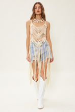 Load image into Gallery viewer, Fringe Hem Crochet Cover Up