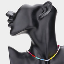 Load image into Gallery viewer, Faceted Beaded Choker Necklace