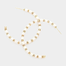Load image into Gallery viewer, Heishi Beaded Half Hoop Earrings