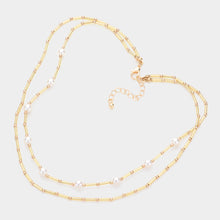 Load image into Gallery viewer, Pearl Tube Beaded Necklace Set