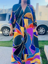 Load image into Gallery viewer, Metamorphosis Print Kimono Maxi Dress