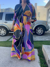 Load image into Gallery viewer, Metamorphosis Print Kimono Maxi Dress