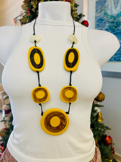 Pasta Circle Necklace Set