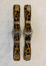 Load image into Gallery viewer, Animal Print Gold Double Buckle Belt