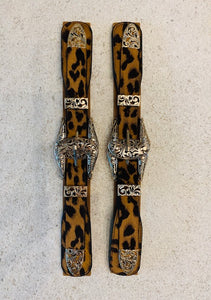 Animal Print Gold Double Buckle Belt