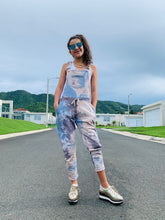 Load image into Gallery viewer, Tie-dye ankle-length overalls