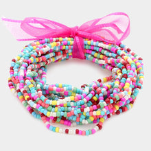 Load image into Gallery viewer, Seed Beaded Stretch Bracelets -25PCS