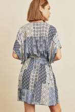 Load image into Gallery viewer, Patchwork Print Pocket Mini Dress