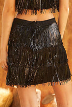 Load image into Gallery viewer, Sequin Fringe Skirt