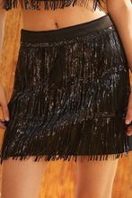 Load image into Gallery viewer, Sequin Fringe Skirt