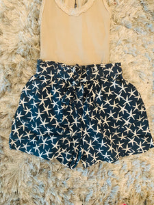 Star Fish Printed Shorts