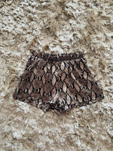 Load image into Gallery viewer, Luxe Snake Dull Satin Pocket Shorts