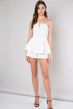 Load image into Gallery viewer, Woven tube top romper